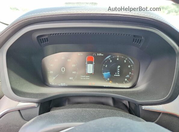LYV102RL7KB284682 2019 VOLVO XC60 Silver Instrument cluster view