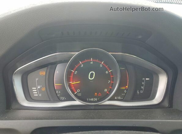 LYV402TKXJB174107 2018 VOLVO S60 Black Instrument cluster view
