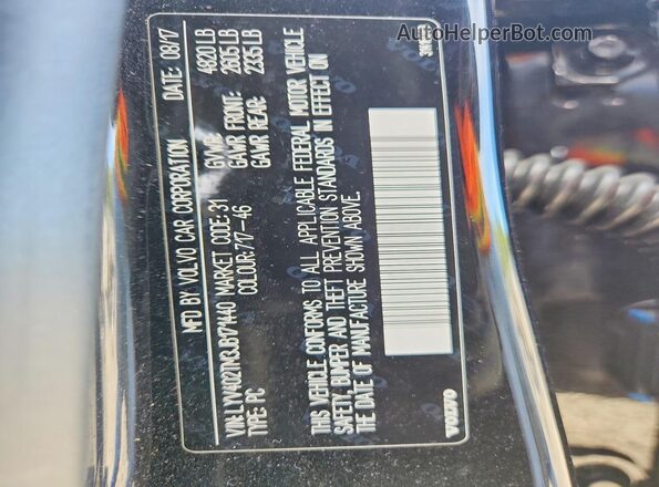 LYV402TM3JB171440 2018 VOLVO S60 Black Vista del compartimento del motor