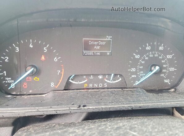 MAJ3P1RE1JC160200 2018 FORD ECOSPORT Gray Vista del cuadro de instrumentos