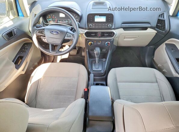 MAJ3P1RE3JC214662 2018 FORD ECOSPORT Blue Vista del salpicadero