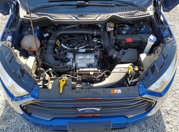 MAJ3P1RE3JC214662 2018 FORD ECOSPORT Blue Vista del compartimento del motor