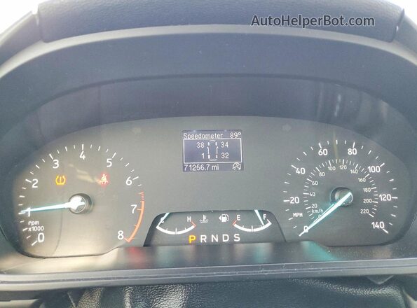 MAJ3P1RE3JC214662 2018 FORD ECOSPORT Blue Vista del cuadro de instrumentos