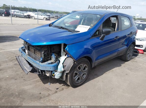MAJ3P1RE4JC217375 2018 FORD ECOSPORT Blue Front left