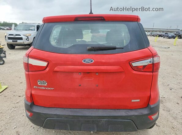 MAJ3P1RE9JC193557 2018 FORD ECOSPORT Red Rear view