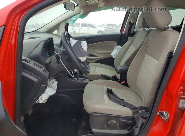 MAJ3P1RE9JC193557 2018 FORD ECOSPORT Red Front interior view