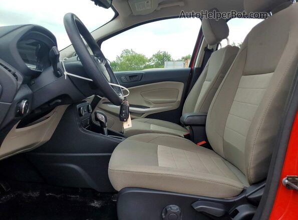 MAJ3P1REXJC206137 2018 FORD ECOSPORT Красный Вид салона спереди