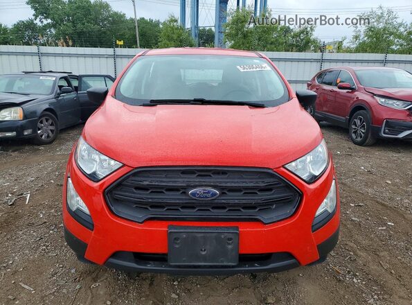 MAJ3P1REXJC206137 2018 FORD ECOSPORT Красный Вид спереди