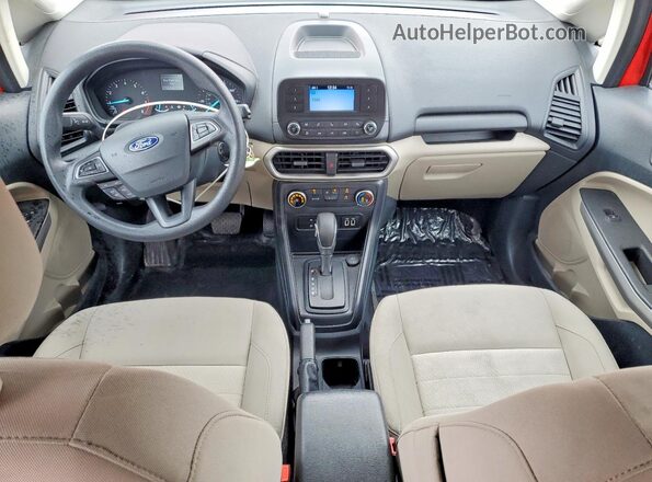 MAJ3P1REXJC206137 2018 FORD ECOSPORT Красный Вид панели приборов