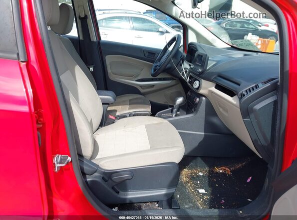 MAJ3P1REXJC232396 2018 FORD ECOSPORT Red Front interior view
