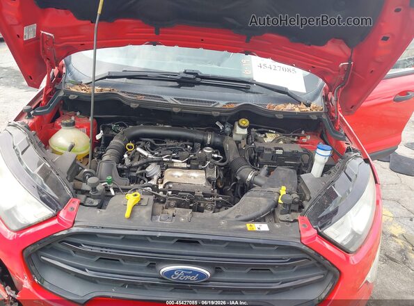 MAJ3P1REXJC232396 2018 FORD ECOSPORT Red Rear view