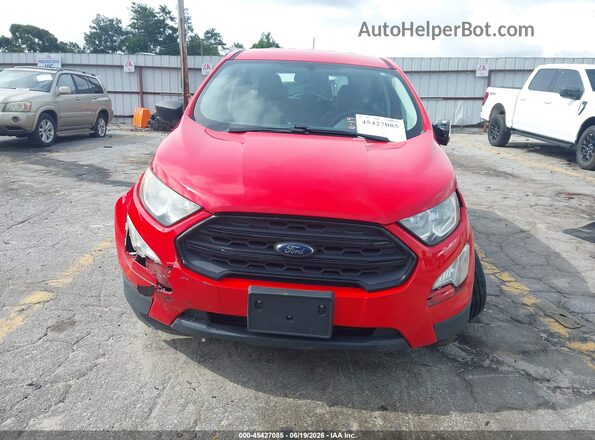 MAJ3P1REXJC232396 2018 FORD ECOSPORT Red Instrument cluster view