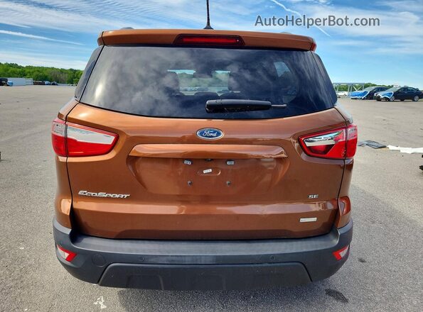 MAJ3P1TE1JC224891 2018 FORD ECOSPORT Orange 