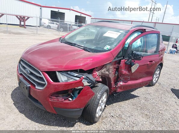 MAJ3P1TE2JC197748 2018 FORD ECOSPORT Red Առջևի ձախ երեք քառորդ տեսարան