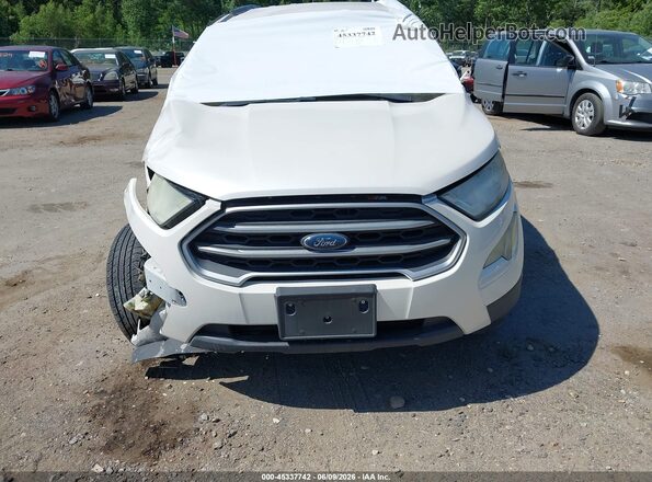 MAJ3P1TE3JC203251 2018 FORD ECOSPORT White Widok zestawu wskaźników