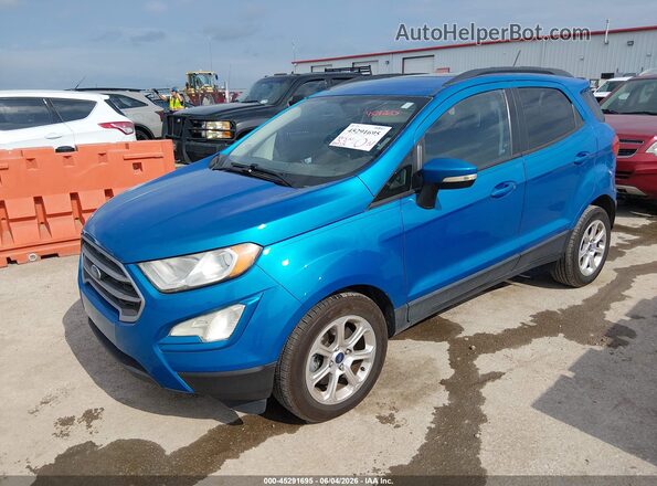 MAJ3P1TE3JC225590 2018 FORD ECOSPORT Синий Передняя левая четверть