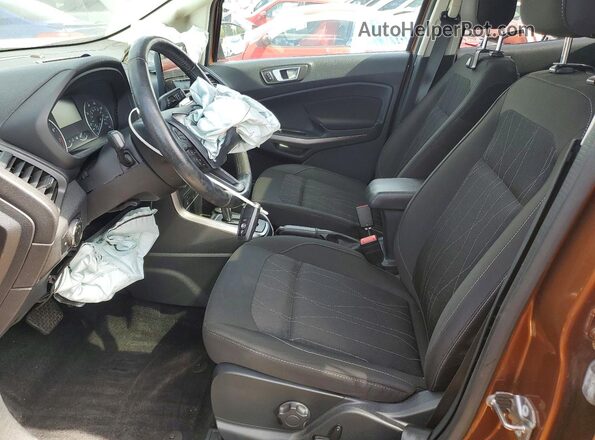 MAJ3P1TE4JC180269 2018 FORD ECOSPORT Orange Вид салону спереду