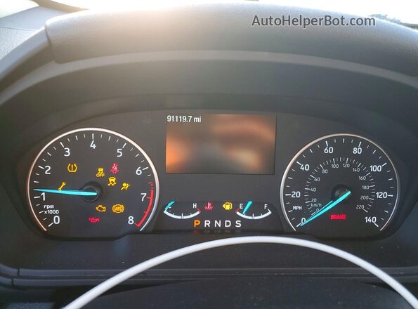 MAJ3P1TE4JC180269 2018 FORD ECOSPORT Orange Вид щитка приладів