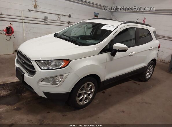MAJ3P1TE5JC230516 2018 FORD ECOSPORT White წინა მარცხენა ხედი სამი მეოთხედიდან