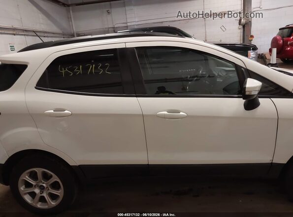 MAJ3P1TE5JC230516 2018 FORD ECOSPORT White უკანა სალონის ხედი