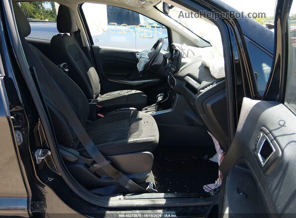 MAJ3P1TE5JC242083 2018 FORD ECOSPORT Black Widok wnętrza z przodu