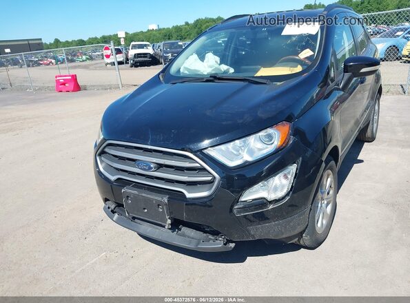 MAJ3P1TE5JC242083 2018 FORD ECOSPORT Black Widok z przodu