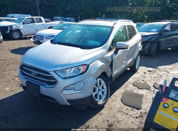 MAJ3P1TEXJC179370 2018 FORD ECOSPORT Silver Vista tres cuartos delantera izquierda