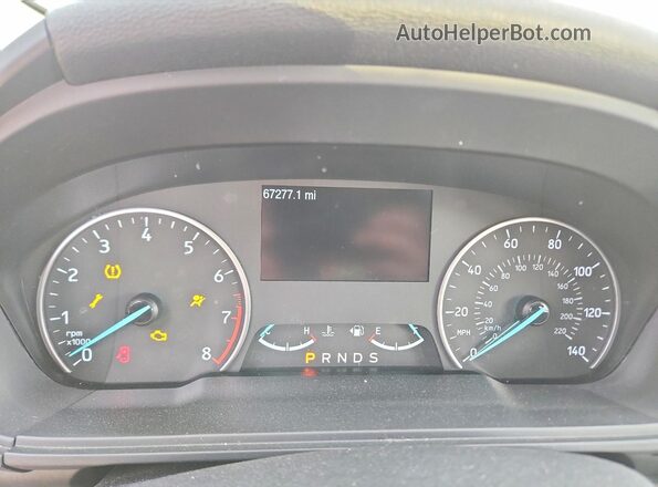 MAJ3P1TEXJC197447 2018 FORD ECOSPORT Blue ხელსაწყოთა პანელის ხედი