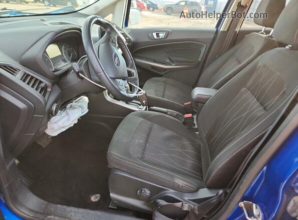 MAJ3P1TEXJC197447 2018 FORD ECOSPORT Blue წინა სალონის ხედი