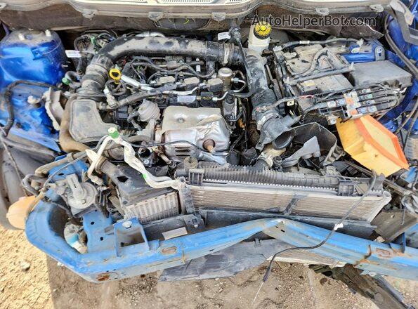 MAJ3P1TEXJC197447 2018 FORD ECOSPORT Blue ძრავის განყოფილების ხედი