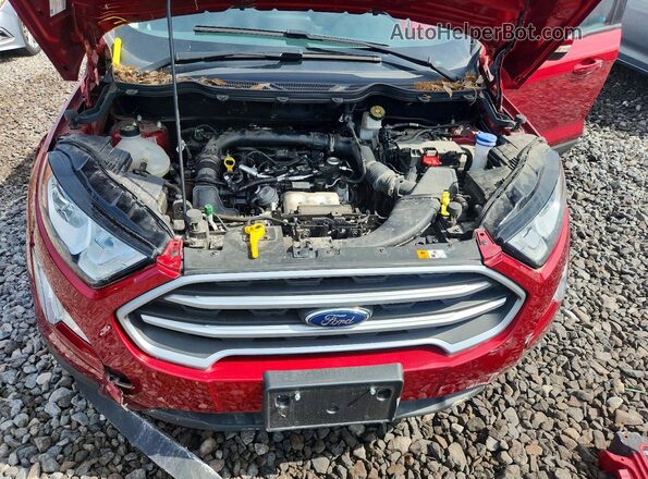 MAJ3P1TEXJC222766 2018 FORD ECOSPORT Red უკანა სალონის ხედი