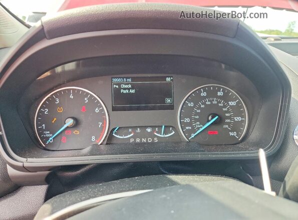 MAJ3P1TEXJC222766 2018 FORD ECOSPORT Red ხელსაწყოთა პანელის ხედი