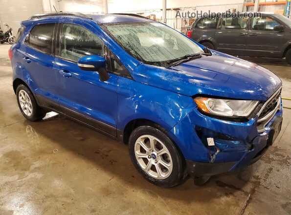 MAJ3P1TEXJC229135 2018 FORD ECOSPORT Blue Delantero derecho