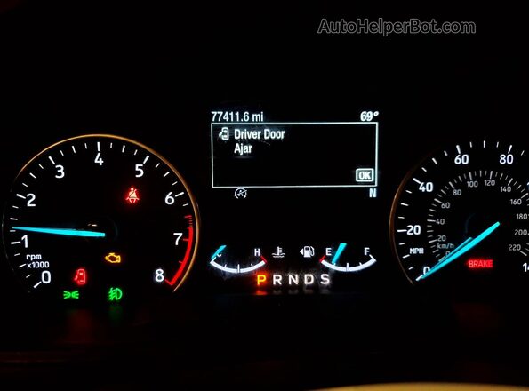 MAJ3P1TEXJC229135 2018 FORD ECOSPORT Blue Vista del cuadro de instrumentos