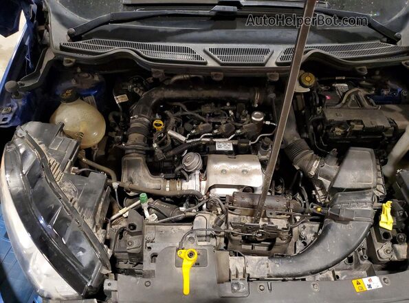 MAJ3P1TEXJC229135 2018 FORD ECOSPORT Blue Vista del compartimento del motor