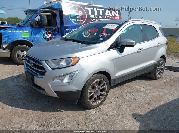 MAJ3P1VE3JC187968 2018 FORD ECOSPORT Серебряный Передняя левая четверть