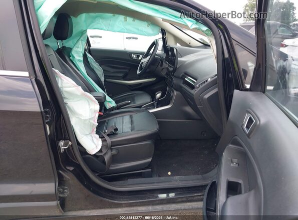 MAJ3P1VE4JC162481 2018 FORD ECOSPORT Black Widok wnętrza z przodu