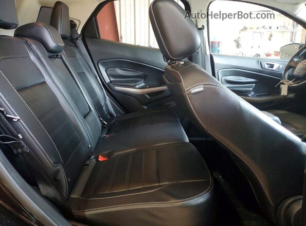 MAJ3P1VE4JC189339 2018 FORD ECOSPORT Black Vista de los asientos traseros