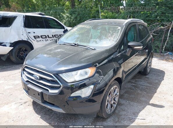 MAJ3P1VE5JC173067 2018 FORD ECOSPORT Черный Передняя левая четверть