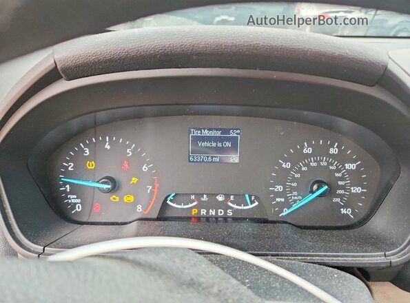 MAJ3S2FE2LC391120 2020 FORD ECOSPORT Черный Вид щитка приборов
