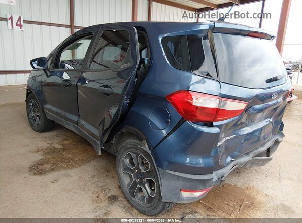 MAJ3S2FE2MC450555 2021 FORD ECOSPORT Blue Rear left