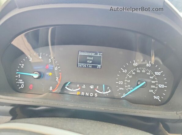 MAJ3S2FE3MC426670 2021 FORD ECOSPORT Blue Instrument cluster view