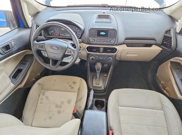 MAJ3S2FE3MC426670 2021 FORD ECOSPORT Blue Dashboard view