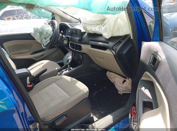 MAJ3S2FE9MC437768 2021 FORD ECOSPORT Blue წინა სალონის ხედი