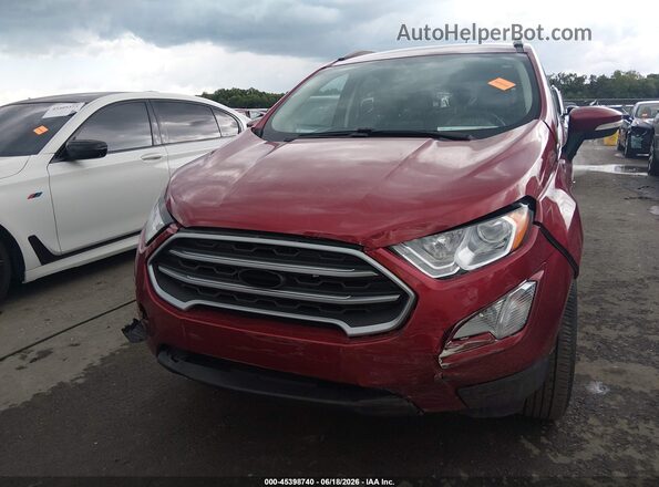 MAJ3S2GE0MC437012 2021 FORD ECOSPORT Red Vista frontal