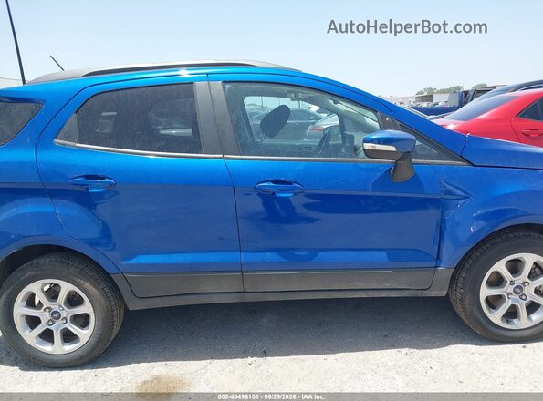 MAJ3S2GE1LC318156 2020 FORD ECOSPORT Синий Вид задней части салона