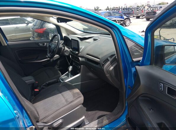 MAJ3S2GE2LC313712 2020 FORD ECOSPORT Blue Widok wnętrza z przodu