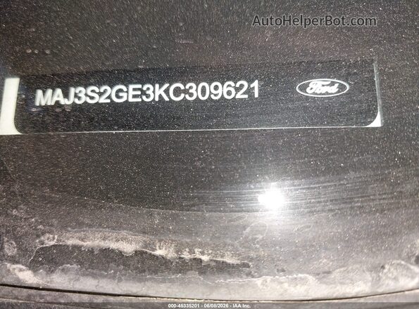 MAJ3S2GE3KC309621 2019 FORD ECOSPORT White Engine compartment view