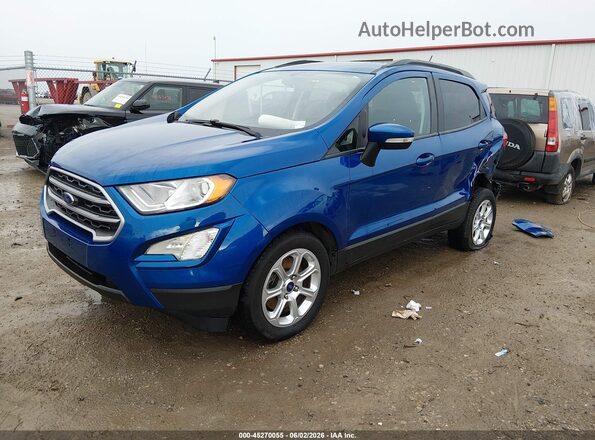 MAJ3S2GE3LC378309 2020 FORD ECOSPORT Blue Vista tres cuartos delantera izquierda