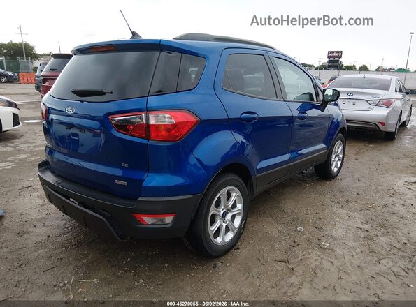 MAJ3S2GE3LC378309 2020 FORD ECOSPORT Blue Trasero derecho